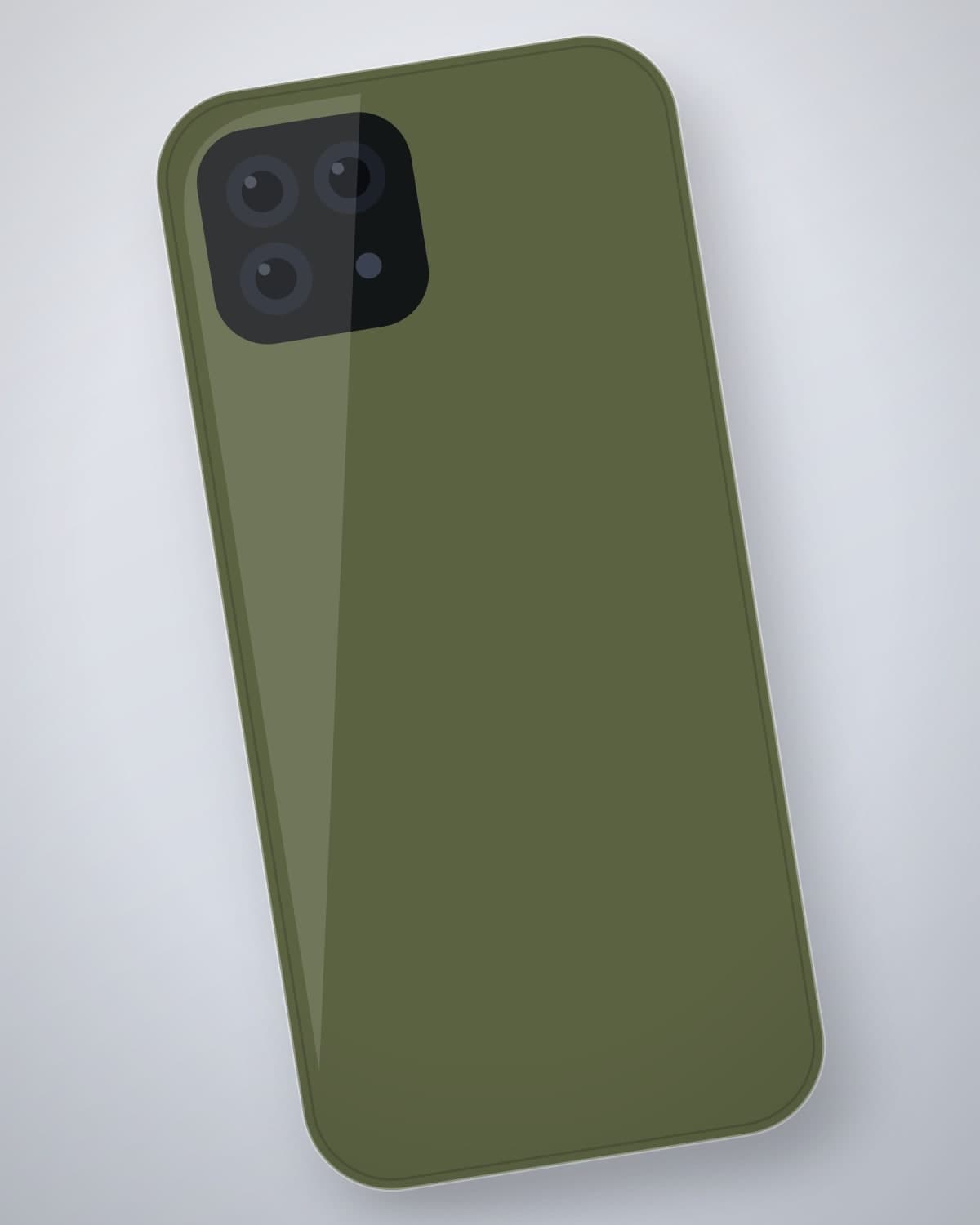 Fauladi Armour Case in Olive for iPhone 18 Pro Max — side profile