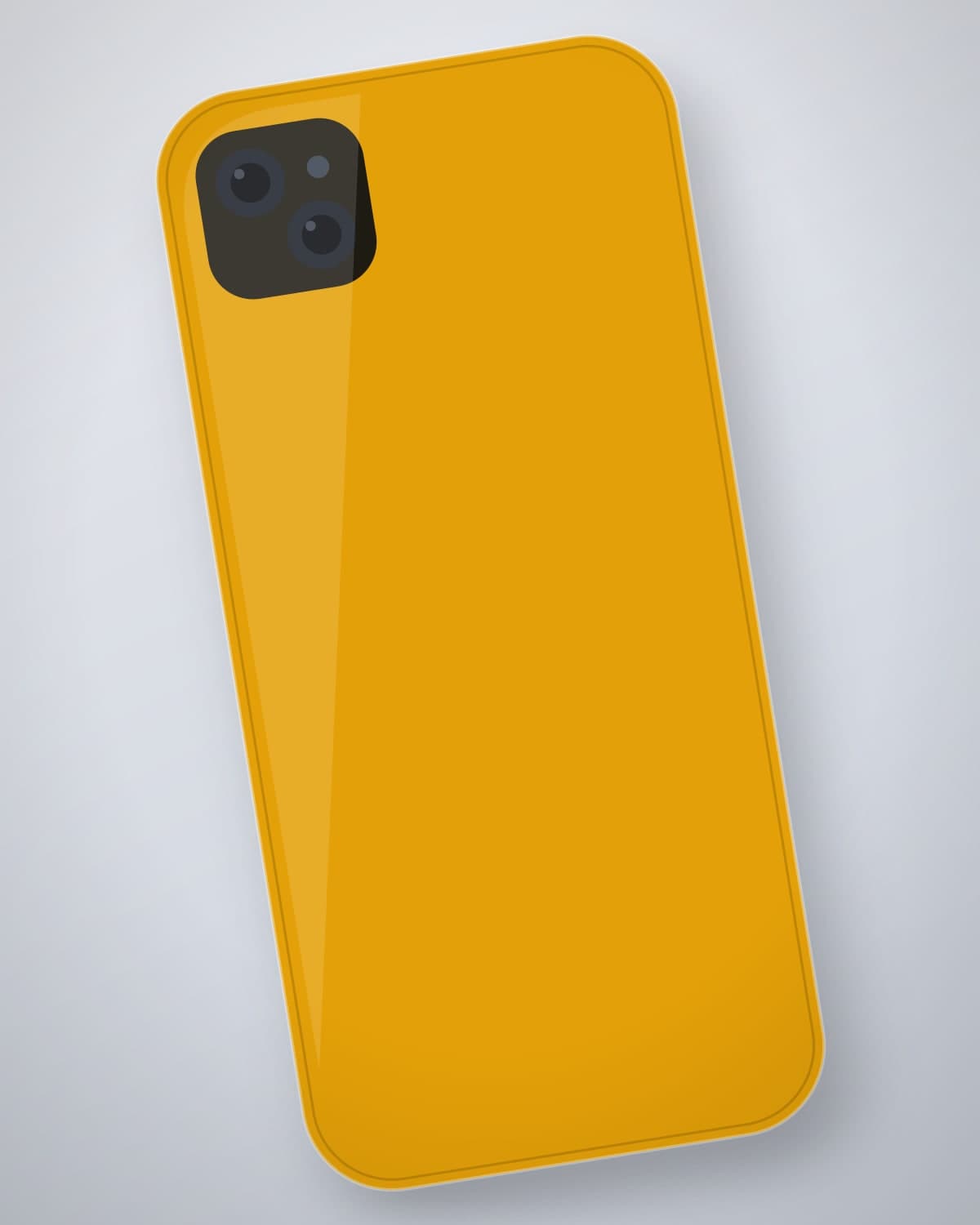 Maqnat MagSafe Case in Saffron for iPhone 13 — side profile