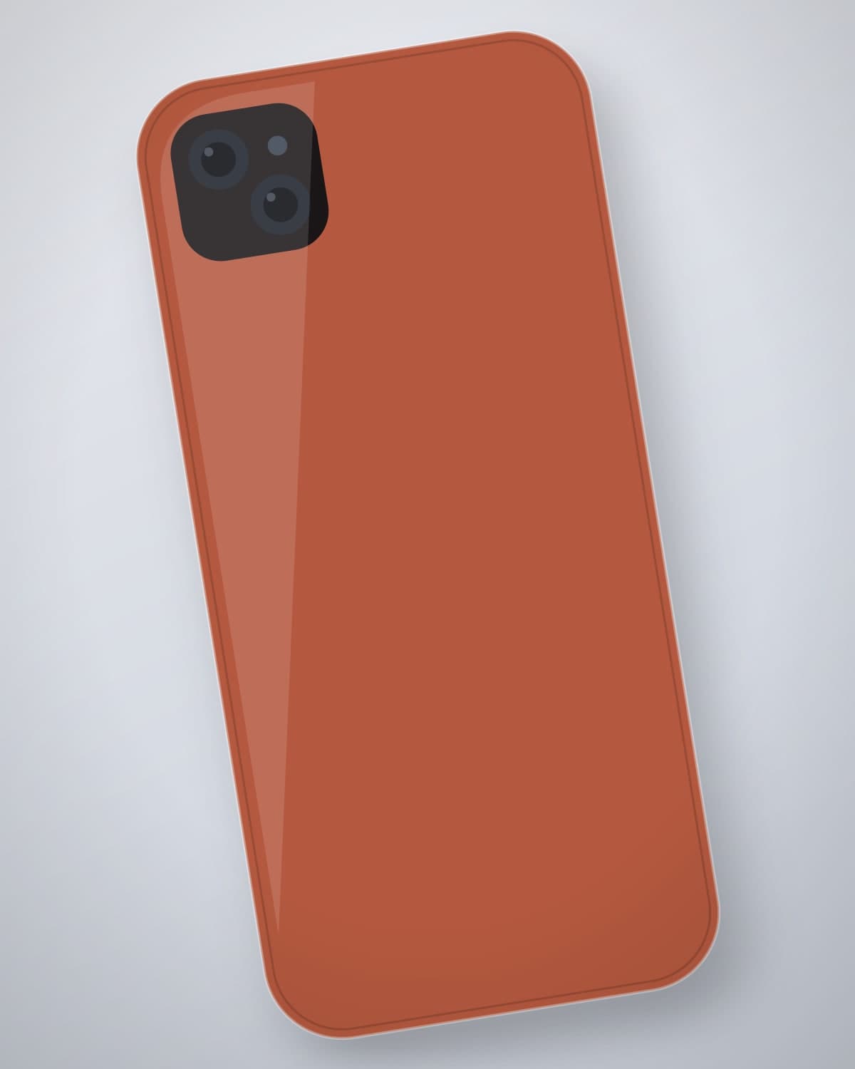 Naram Liquid Silicone Case in Clay for iPhone 14 — side profile