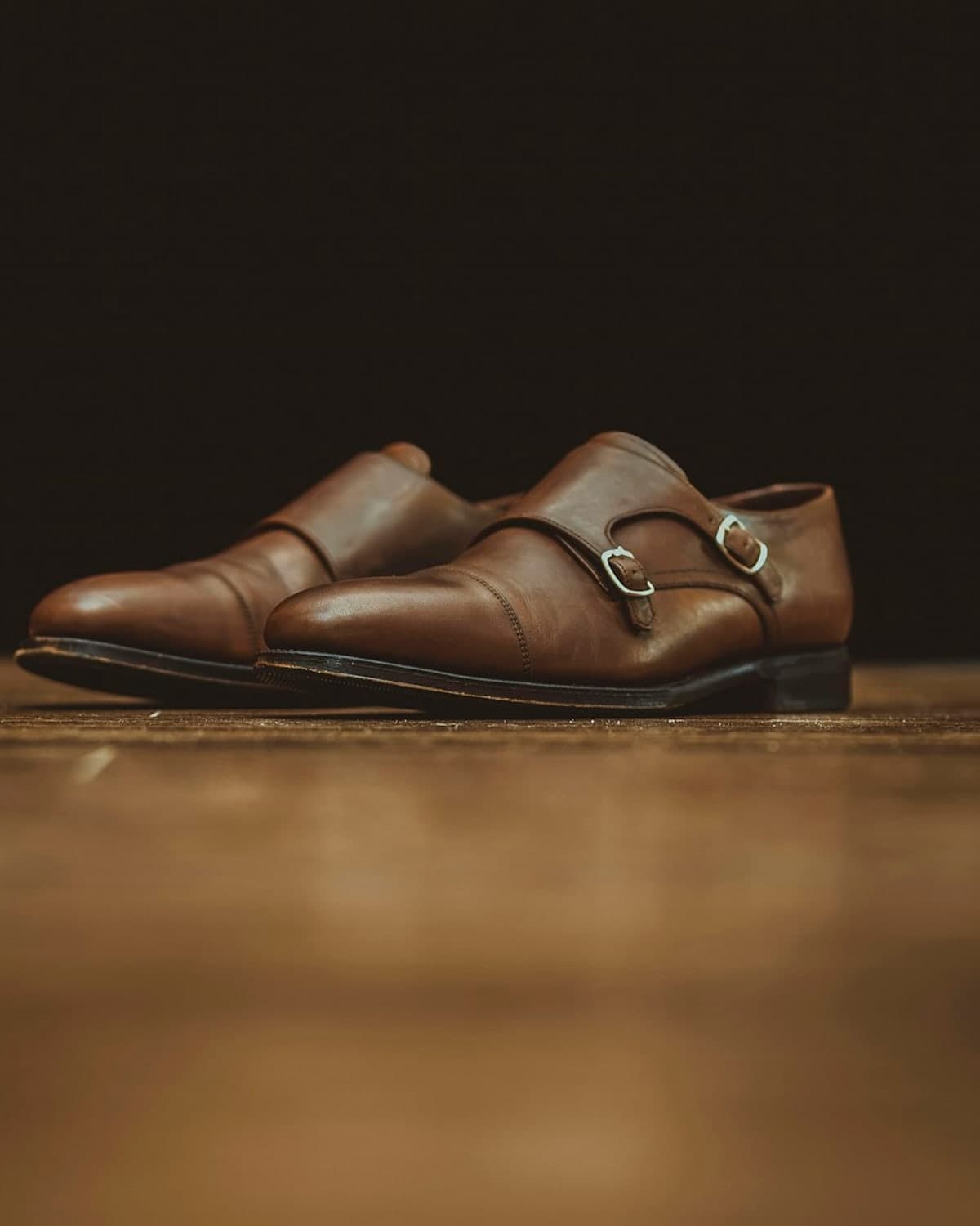 Ilaaf Double-Monk Shoe in Tan