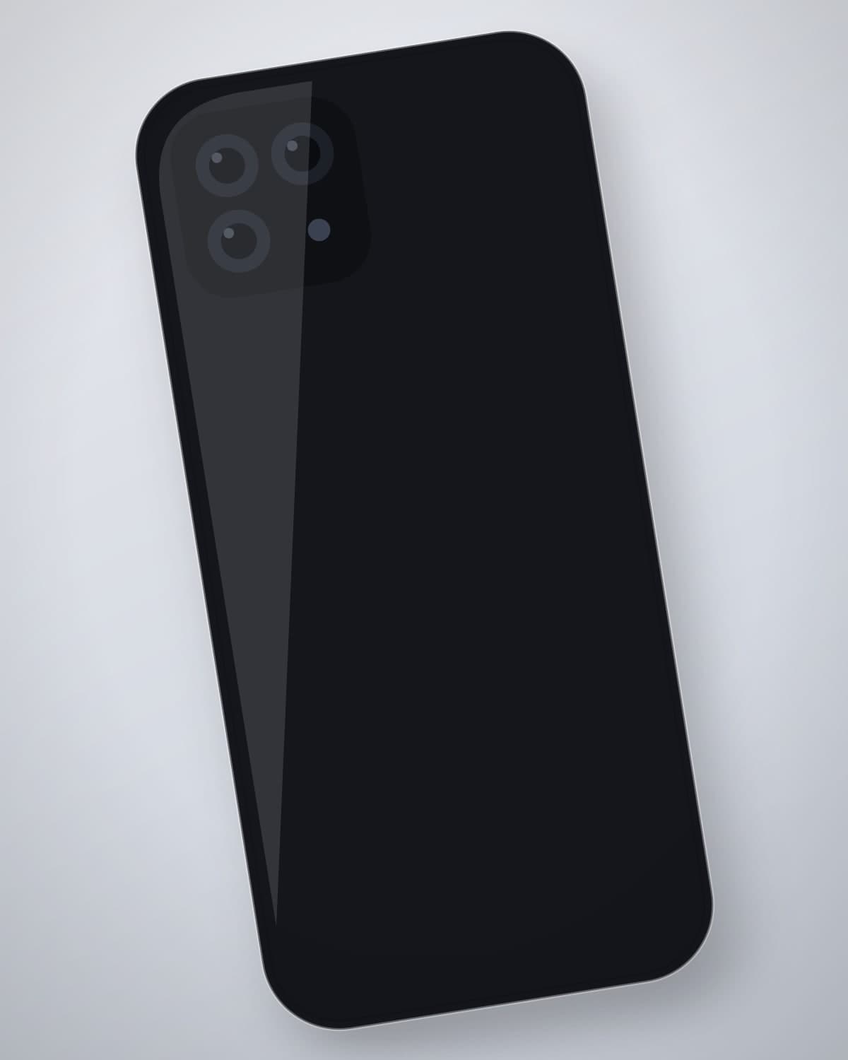 Sada Matte Slim in Ink for iPhone 18 Pro — side profile