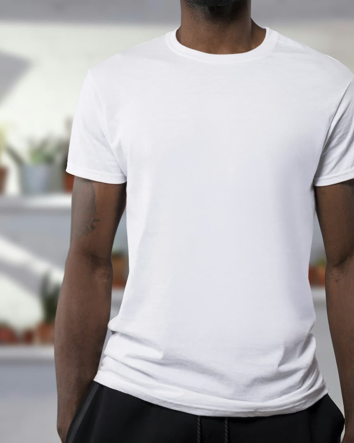 Haris Heavyweight Crew Tee in White