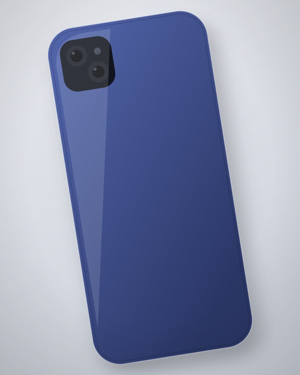Aabgeena Tinted Case in Indigo for iPhone 15 — side profile