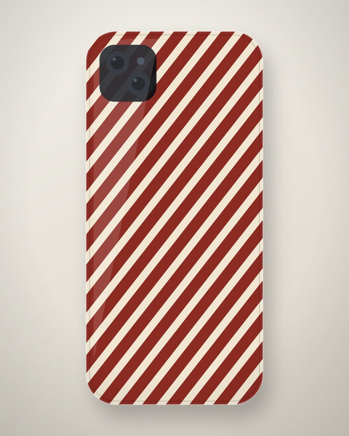 Ajrak Block Print Case in Madder for iPhone 18
