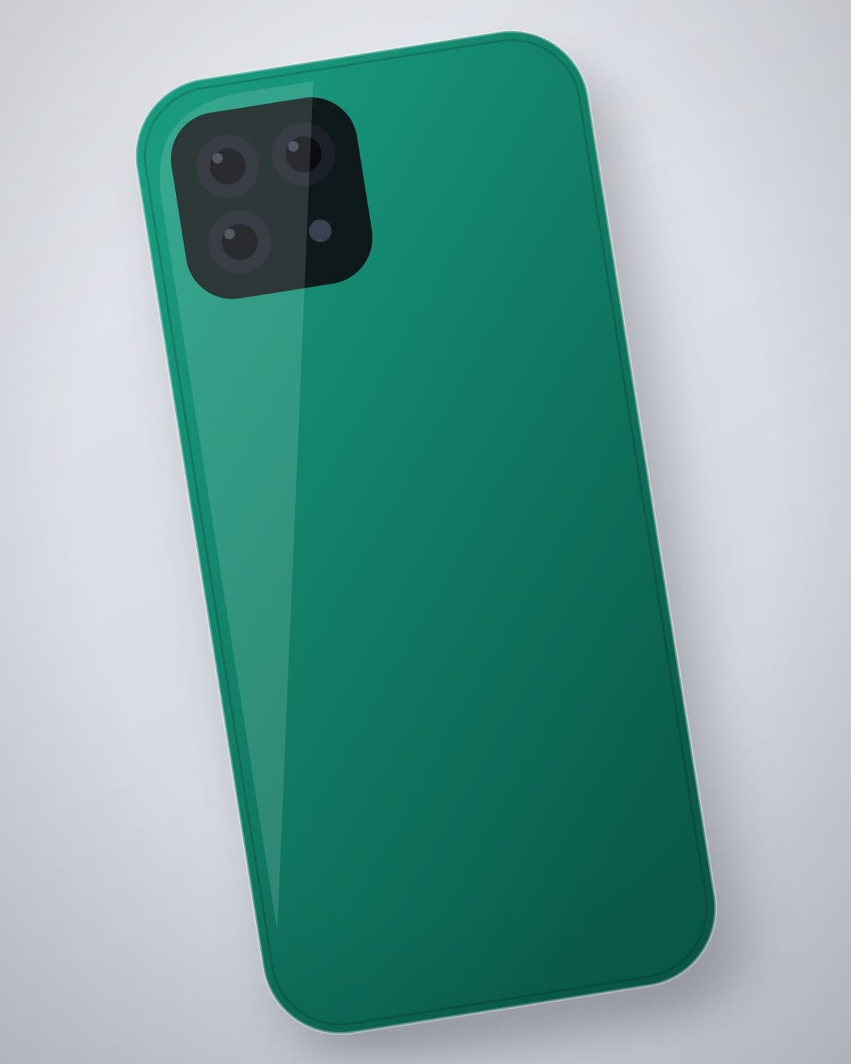 Aabgeena Tinted Case in Jade for iPhone 17 Pro — side profile