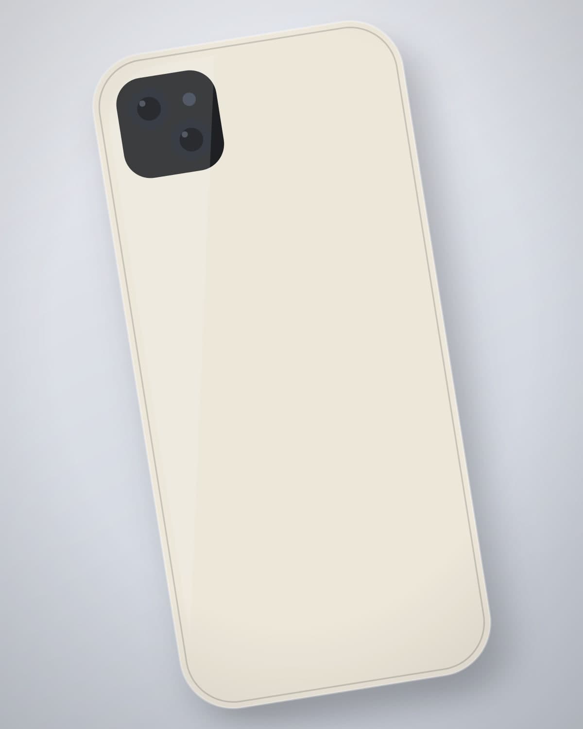 Sada Matte Slim in Bone for iPhone 15 — side profile
