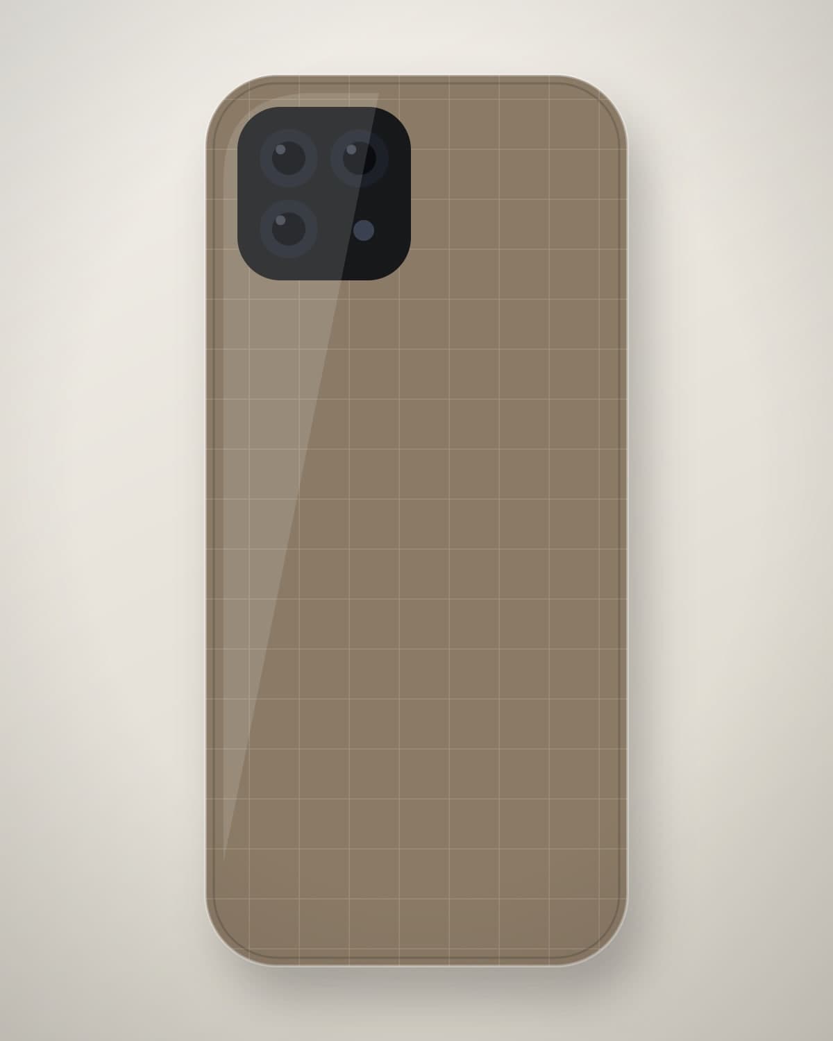 Nafees Saffiano Case in Taupe for iPhone 17 Pro Max