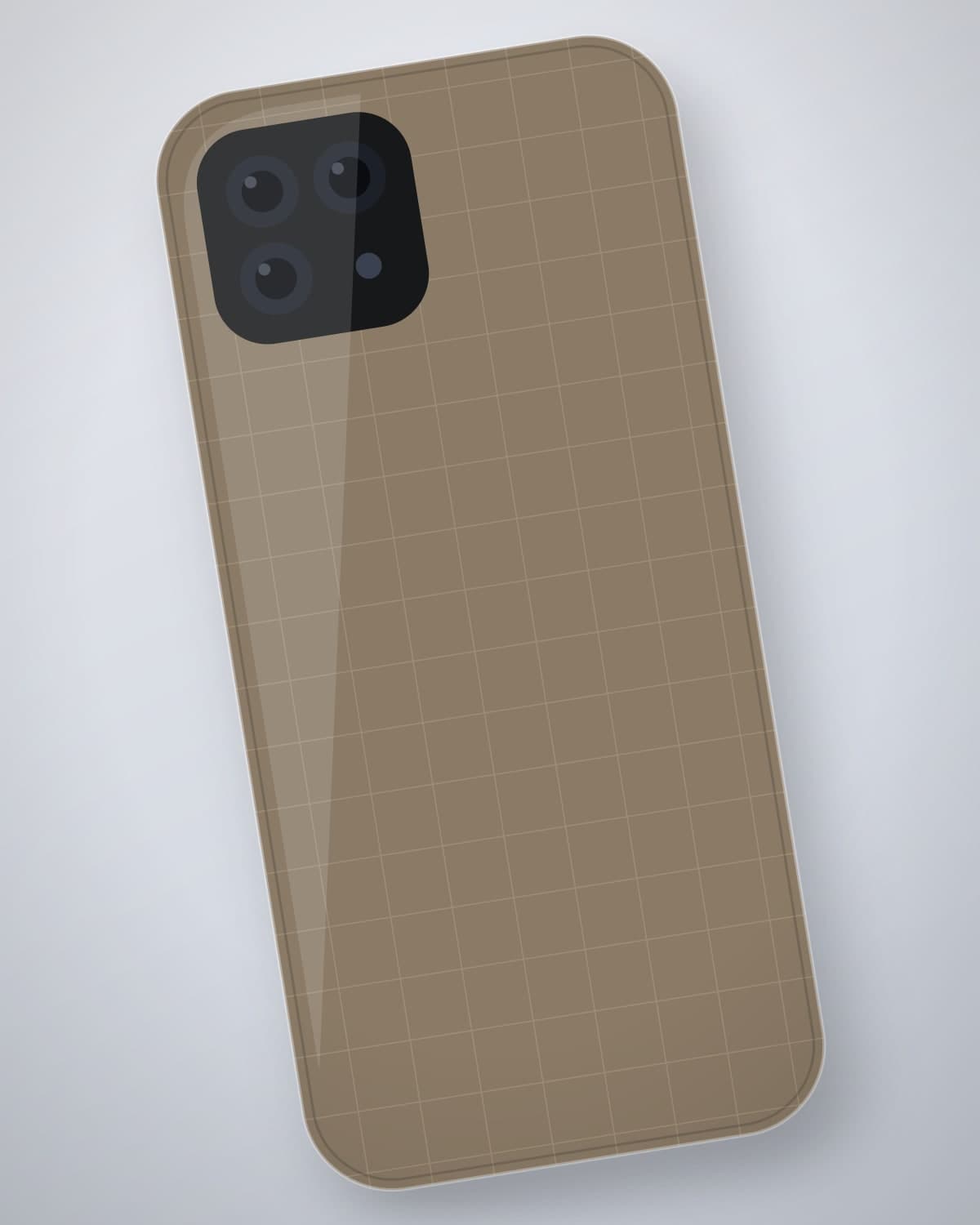 Nafees Saffiano Case in Taupe for iPhone 17 Pro Max — side profile