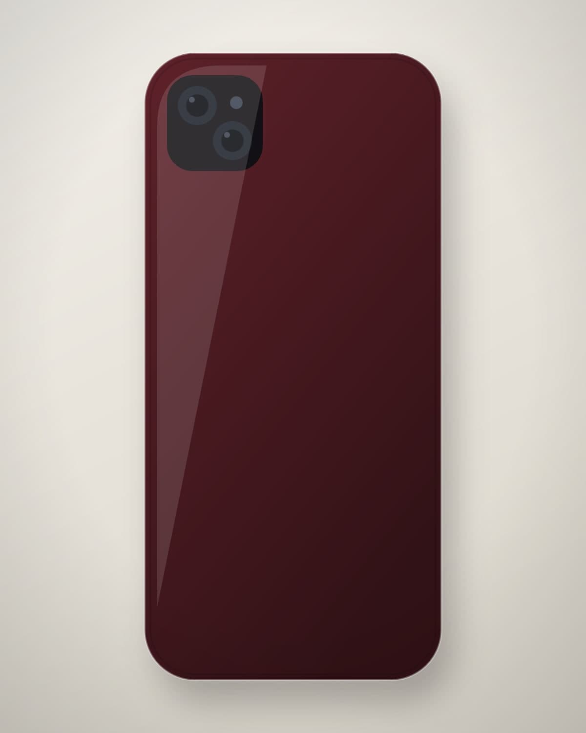 Khatt Calligraphy Case in Oxblood & Gold for iPhone 13