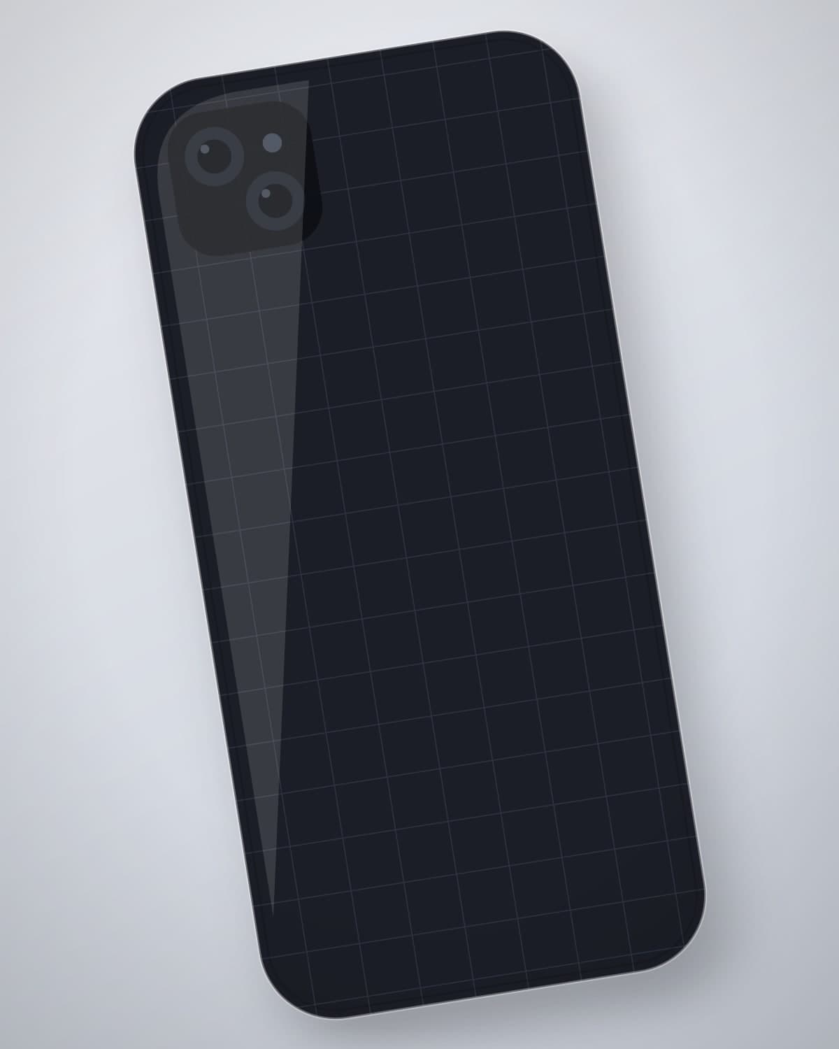 Girift Grip Case in Ink for iPhone 16 — side profile