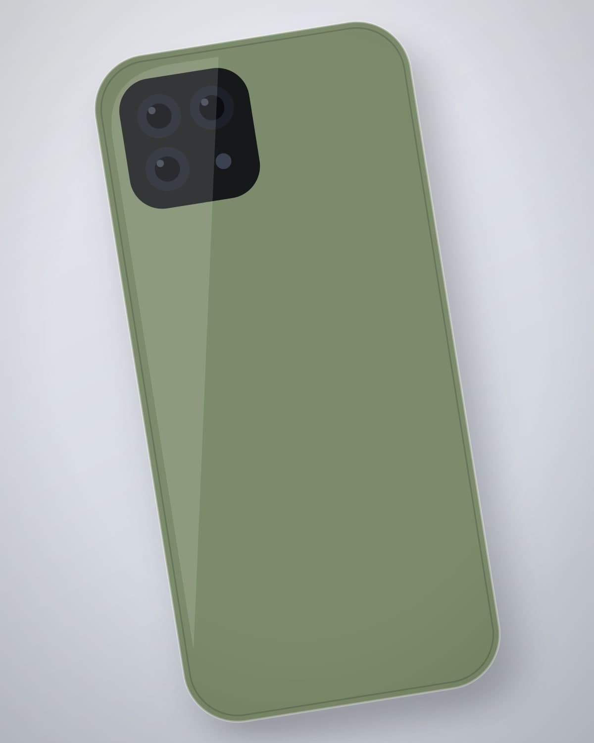 Naram Liquid Silicone Case in Sage for iPhone 18 Pro Max — side profile