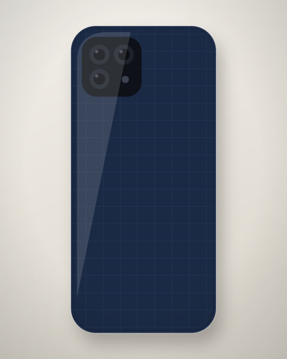 Nafees Saffiano Case in Navy for iPhone 13 Pro Max
